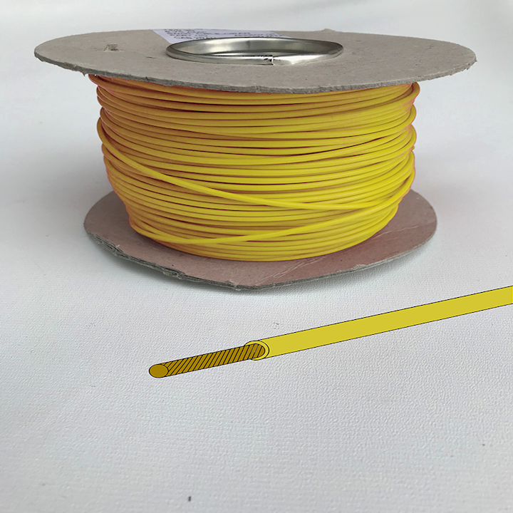 Automotive/Marine Cable Single Core - Yellow - 8.75amp (CAB.2Y)